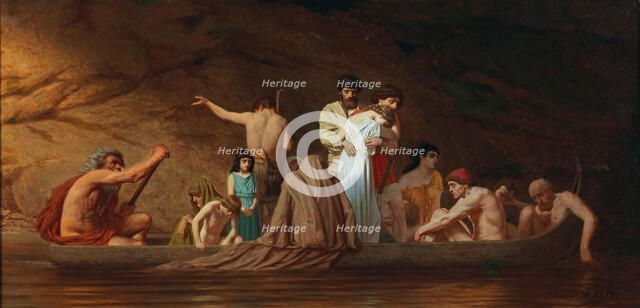 The Barque of Charon, Second Half of the 19th cen.. Creator: Brausewetter, Otto (1835-1904).