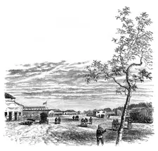 The Barracks at Meerut, India, c1850s, (1888)