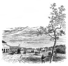 The Barracks at Meerut, India, c1850s, (1888)