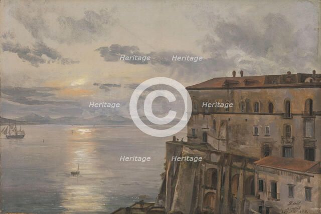 The Barracks at Pizzofalcone, Naples, 1820. Creator: Johan Christian Dahl.