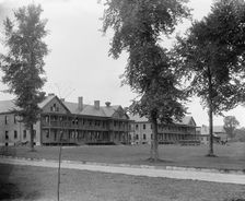 The Barracks, Fort Brady, Sault Ste. Marie, Mich., between 1900 and 1910. Creator: Unknown