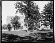 The Barracks from the rear, M.M.A., Orchard Lake, Michigan, between 1890 and 1901. Creator: Unknown