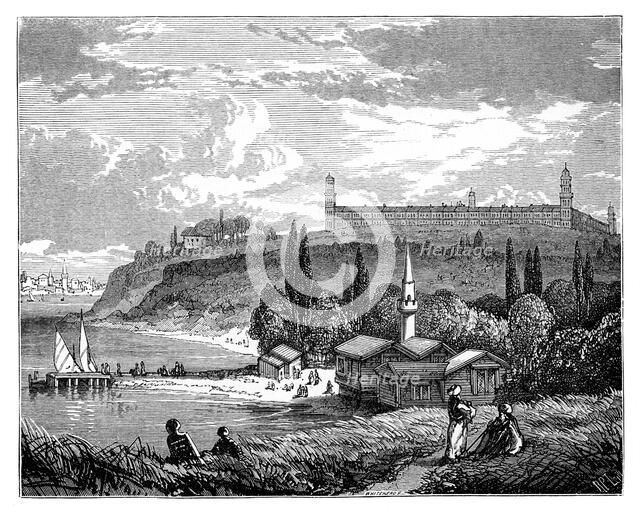 The Barracks Hospital, Scutari, Turkey, c1888. Artist: Unknown