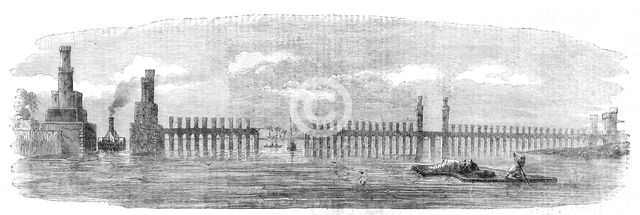 "The Barrage of the Nile", 1854. Creator: Unknown.
