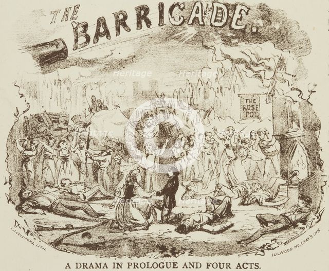 The Barricade - A Drama in Prologue and Four Acts, c1878.  Creator: CJ Culliford.