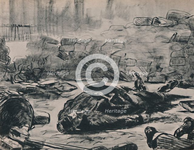 'The Barricade', c.1871-1873, (1946). Artist: Edouard Manet.