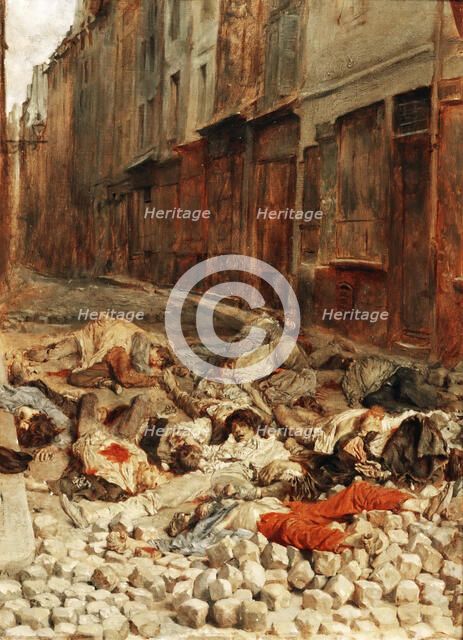 The Barricade, Rue de la Mortellerie, June 1848 (Remembrance of Civil War).
