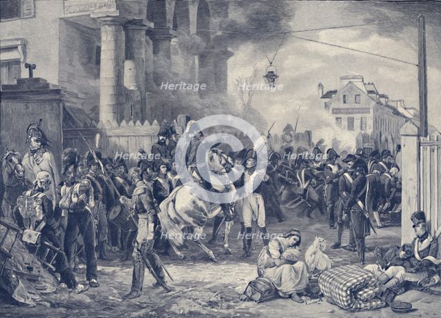 'The Barrière De Clichy, Or The Defense of Paris in 1814', (1896). Creator: Peter Aitken.