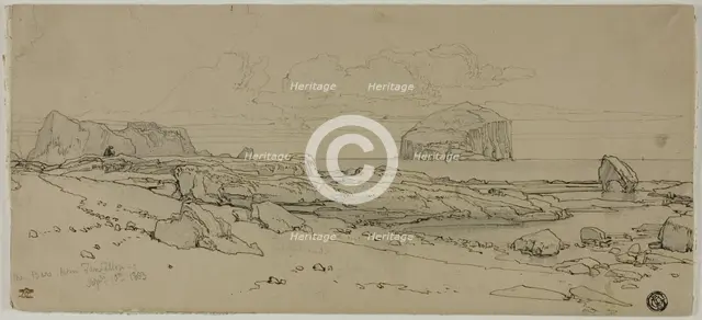 The Bars from Tantallon, Scotland, 1863. Creator: William Leighton Leitch.