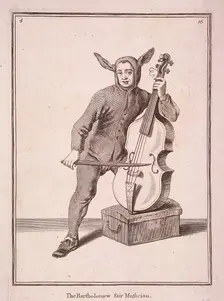 The Bartholomew fair Musician Cries of London, (1688?). Artist: Anon