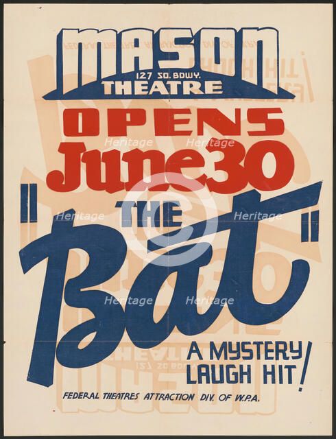 The Bat, [193-]. Creator: Unknown.