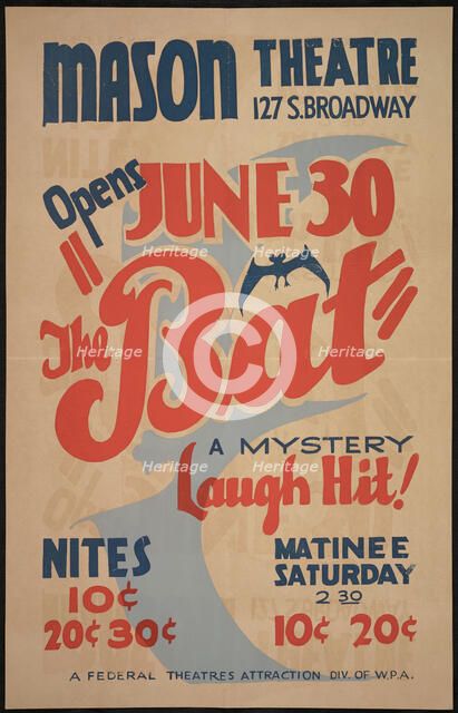 The Bat, Los Angeles, 1936. Creator: Unknown.