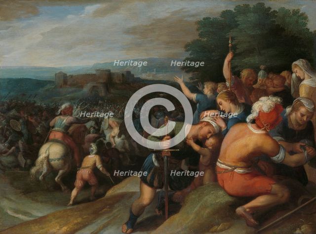 The Batavians Surround the Romans at Vetera, 1600-1613. Creator: Otto Van Veen.
