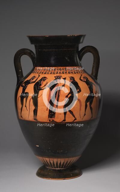 The Bateman Amphora (Wine Jar), c. 530-520 BC. Creator: Lysippides Painter (Greek), manner of.