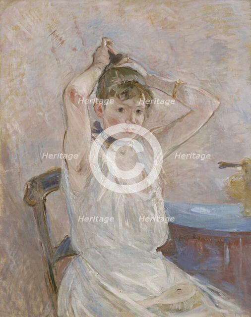 The Bath, 1885-86. Creator: Berthe Morisot.