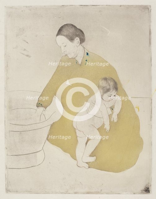 The Bath, 1890-1891. Creator: Mary Cassatt.