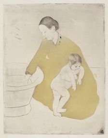 The Bath, 1890-1891. Creator: Mary Cassatt