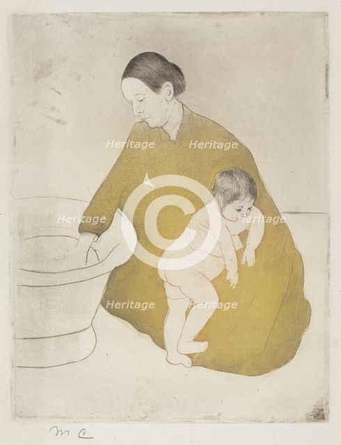 The Bath, 1890-1891. Creator: Mary Cassatt.