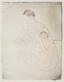 The Bath, 1890-1891. Creator: Mary Cassatt