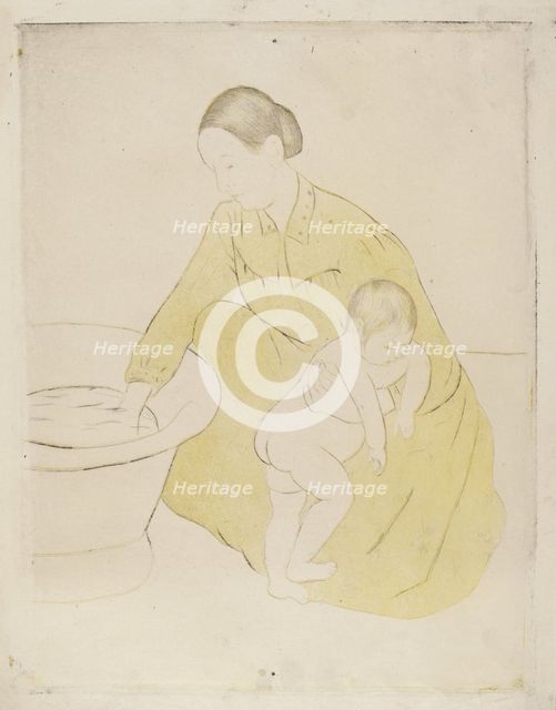 The Bath, 1890-1891. Creator: Mary Cassatt.