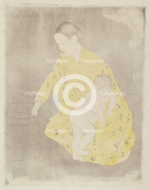 The Bath, 1890-1891. Creator: Mary Cassatt.