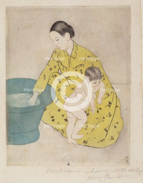 The Bath, 1890-1891. Creator: Mary Cassatt.