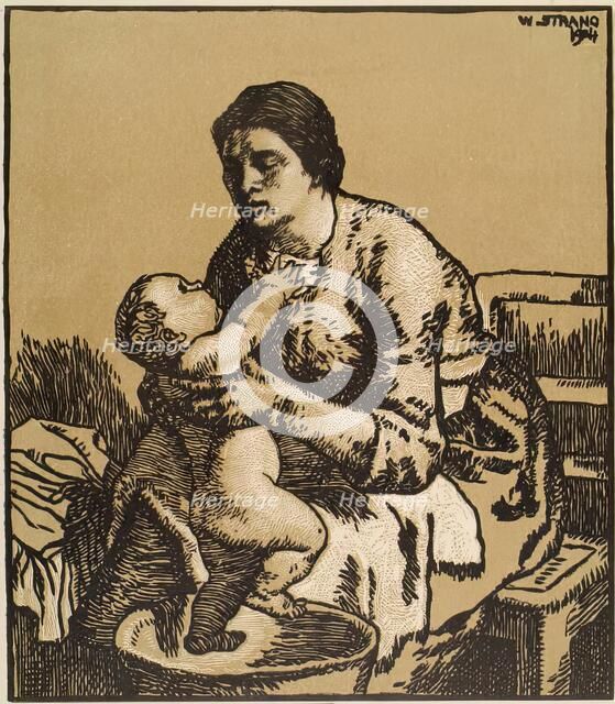 The Bath, 1904. Creator: William Strang.