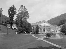 The Bath house and viaduct, Virginia Hot Springs, c.between 1910 and 1920. Creator: Unknown
