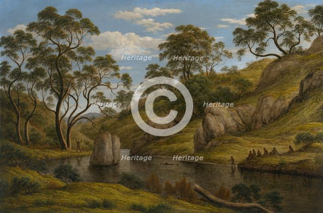 The bath of Diana, Van Diemen's Land, 1837. Artist: Glover, John (1767-1849)