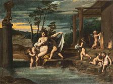 The Bath of Venus, c1610-1615. Creator: Scarsellino (Scarsella); Ippolito (1551-1620)