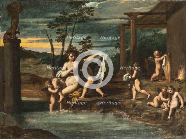 The Bath of Venus, c1610-1615. Creator: Scarsellino (Scarsella); Ippolito (1551-1620).