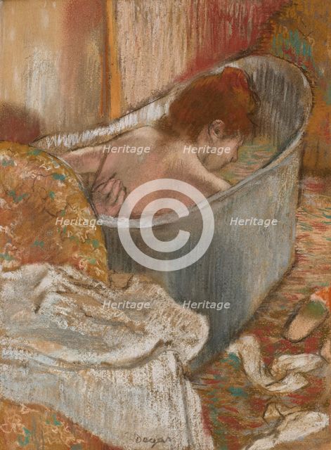 The Bath (Woman in her Bathtub), c1886. Creator: Degas, Edgar (1834-1917).