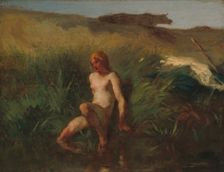 The Bather, 1846/1848. Creator: Jean Francois Millet