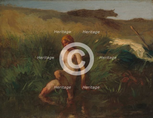 The Bather, 1846/1848. Creator: Jean Francois Millet.