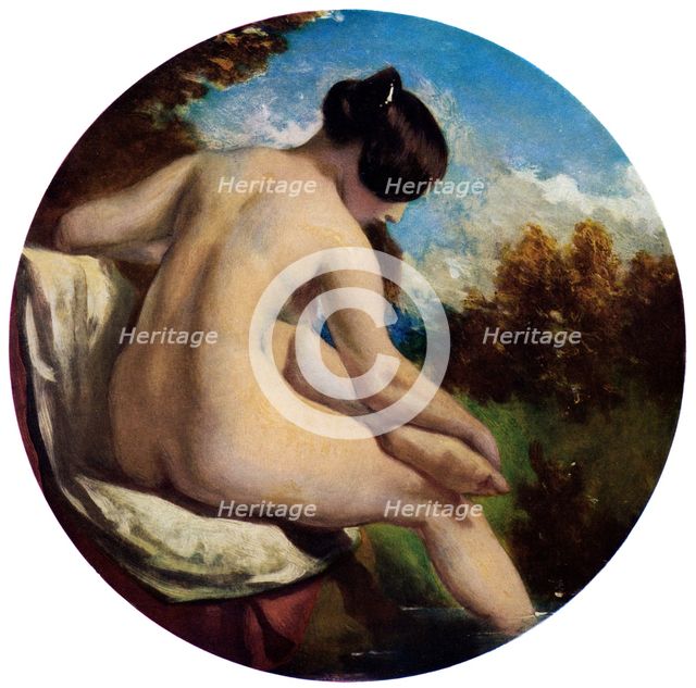 'The Bather', 19th century.Artist: William Etty