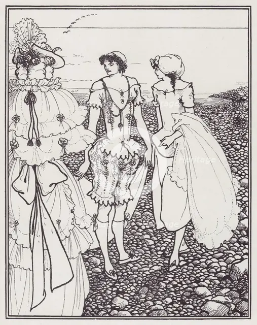 The Bathers, 1895. Creator: Aubrey Beardsley.