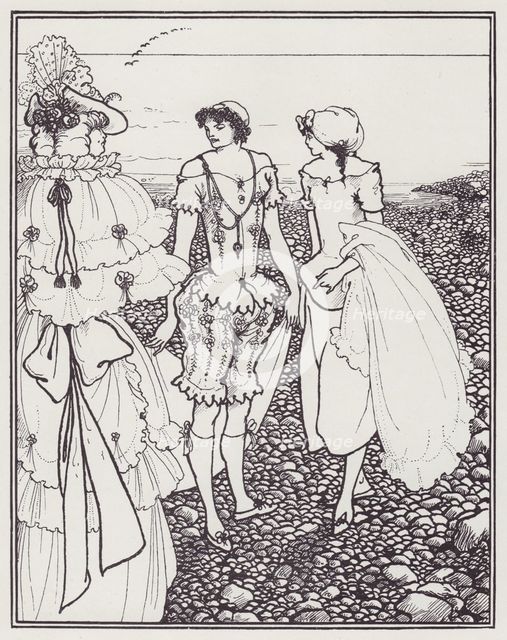 The Bathers, 1895. Creator: Aubrey Beardsley.