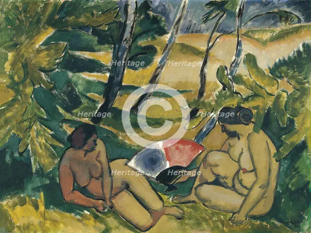 The Bathers, 1912. Creator: Max Pechstein.