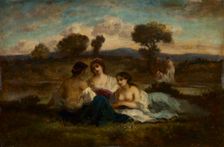 The Bathers, after 1847. Creator: Narcisse Diaz de la Peña (French, 1807-1876), imitator of