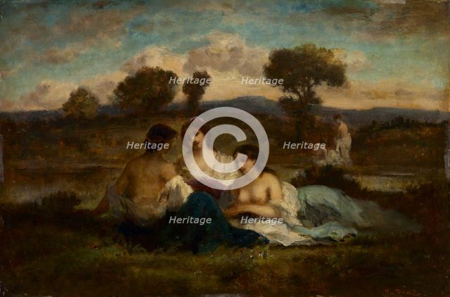The Bathers, after 1847. Creator: Narcisse Diaz de la Peña (French, 1807-1876), imitator of.