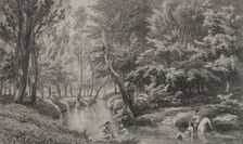 The Bathers, c. 1847. Creator: Charles François Daubigny (French, 1817-1878)