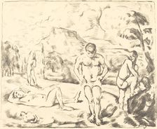The Bathers (Large Plate), 1896-1897. Creator: Paul Cezanne