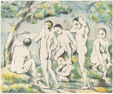 The Bathers (Small Plate), 1897. Creator: Paul Cezanne