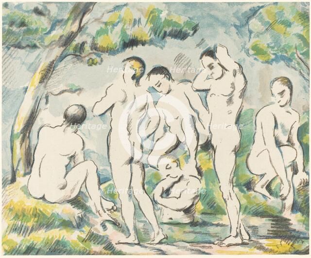 The Bathers (Small Plate), 1897. Creator: Paul Cezanne.