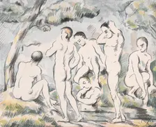 The Bathers (Small Plate), 1897. Creator: Paul Cezanne