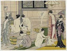 The Bathhouse Women 1790s. Artist: Torii Kiyonaga