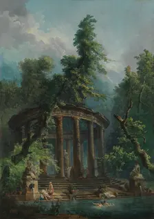 The Bathing Pool. Creator: Hubert Robert