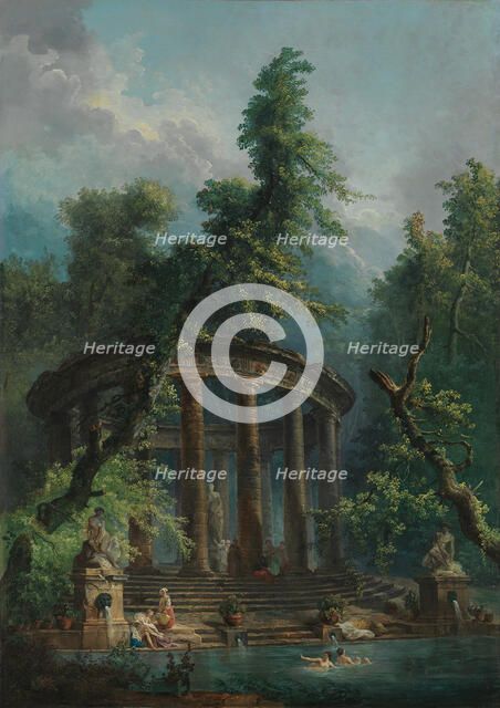 The Bathing Pool. Creator: Hubert Robert.