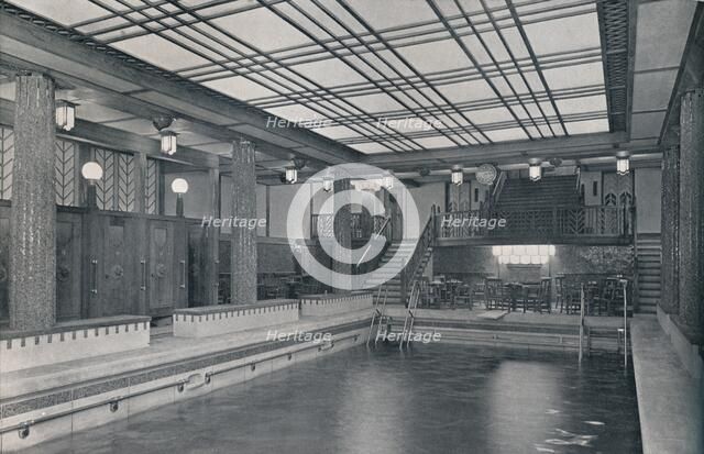 'The Bathing Pool on board S.S. Empress of Britain', 1931. Artist: Stewart Bale Limited.