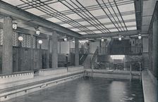 The Bathing Pool on board S.S. Empress of Britain 1931. Artist: Stewart Bale Limited